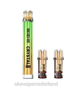 SKE Nederland - SKE Crystal Plus vape-podkit + 2pod 6V8617 noorderlicht groen