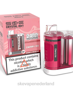 SKE Vapes Bestellen - SKE Crystal 4 in 1 2400 pod-kit 6V8699 kersen ijs