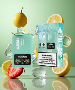 Aardbei IJs_Gemengde Bessen Razz Bar 40000 Puffs Wegwerp Vape Schermweergave Mesh Coil