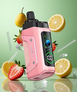 Aardbei IJs Razz Bar 45000 Puffs Type-C Oplaadbaar Mesh Coil