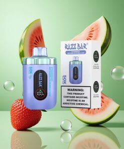 Aardbei Watermeloen Bubble Gum Razz Bar 50K Puffs Wegwerp Vape 50000 Puffs Type-C Oplaadbaar