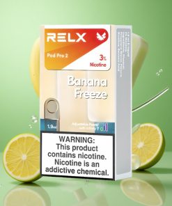 Banana Bevroren RELX Pod Pro 2 600 Puffs Nicotinegehalte 3%