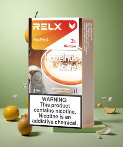 Hazelnoot Latte RELX Pod Pro 2 600 Puffs 3% nicotine & 1.9ml vloeistofcapaciteit