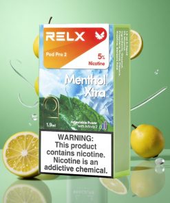 Munt Xtra RELX Pod Pro 2 600 Puffs 5% Nicotine Voltage Aanpassing